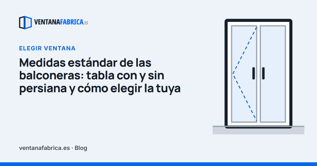 Portada del artículo «Medidas estándar de las balconeras: tabla con y sin persiana y cómo elegir la tuya»